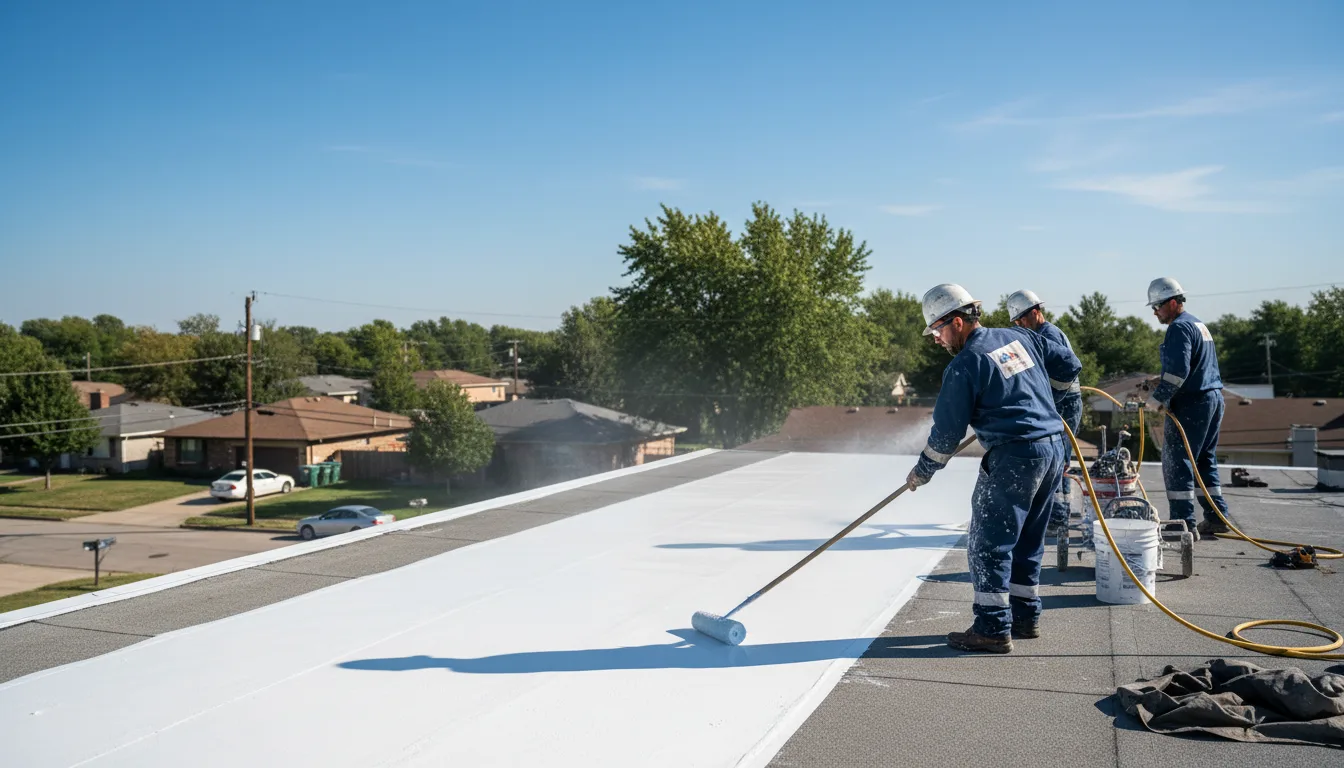 Commercial roof coating in Washburn, IL near me